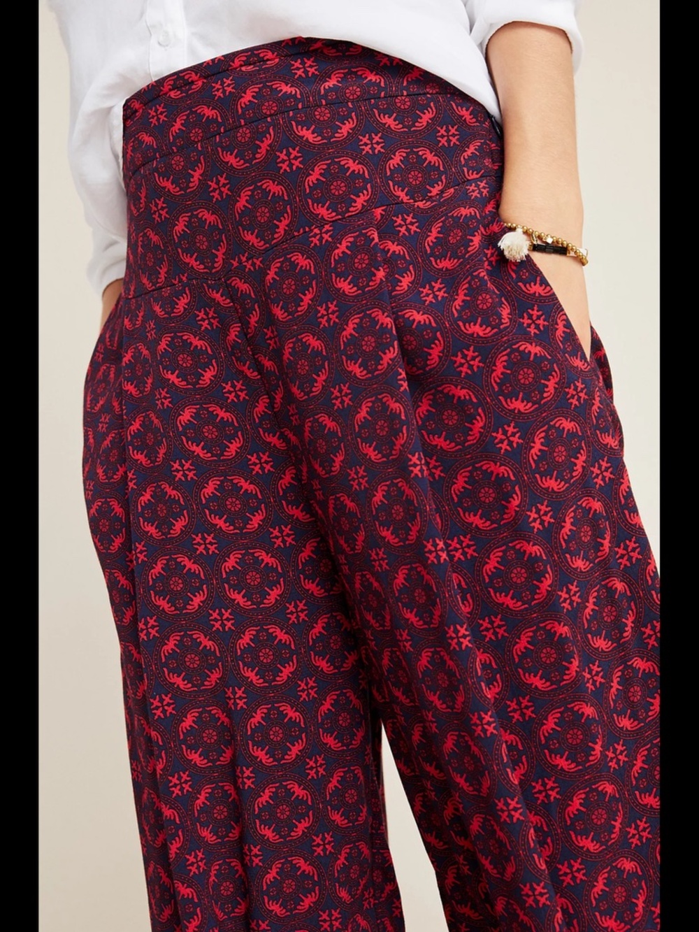 Anthropologie Printed Harem Pants - Picture 4 of 16